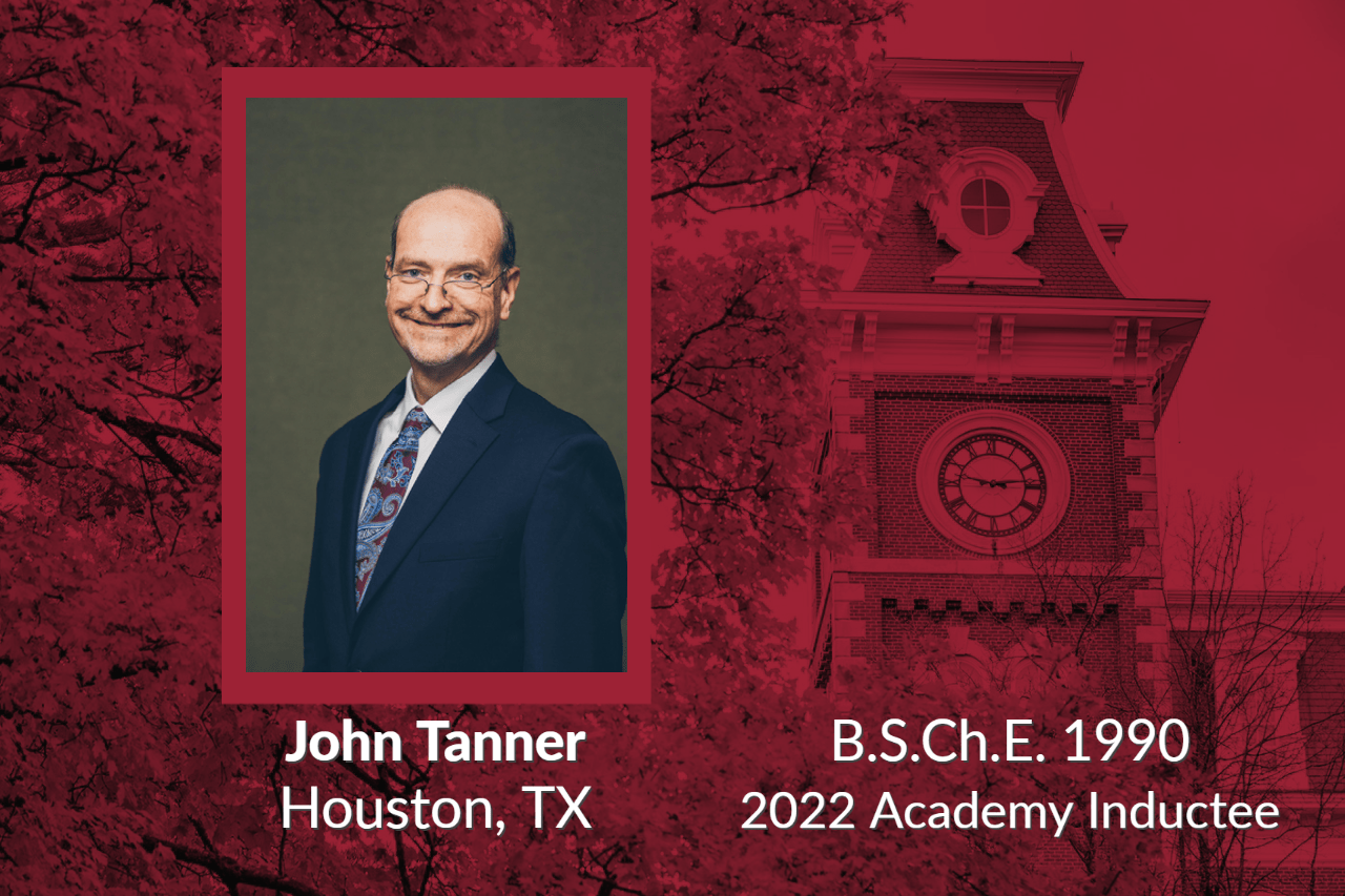 John Tanner, Houston, TX, B.S.Ch.E. 1990, 2022 Academy Inductee 