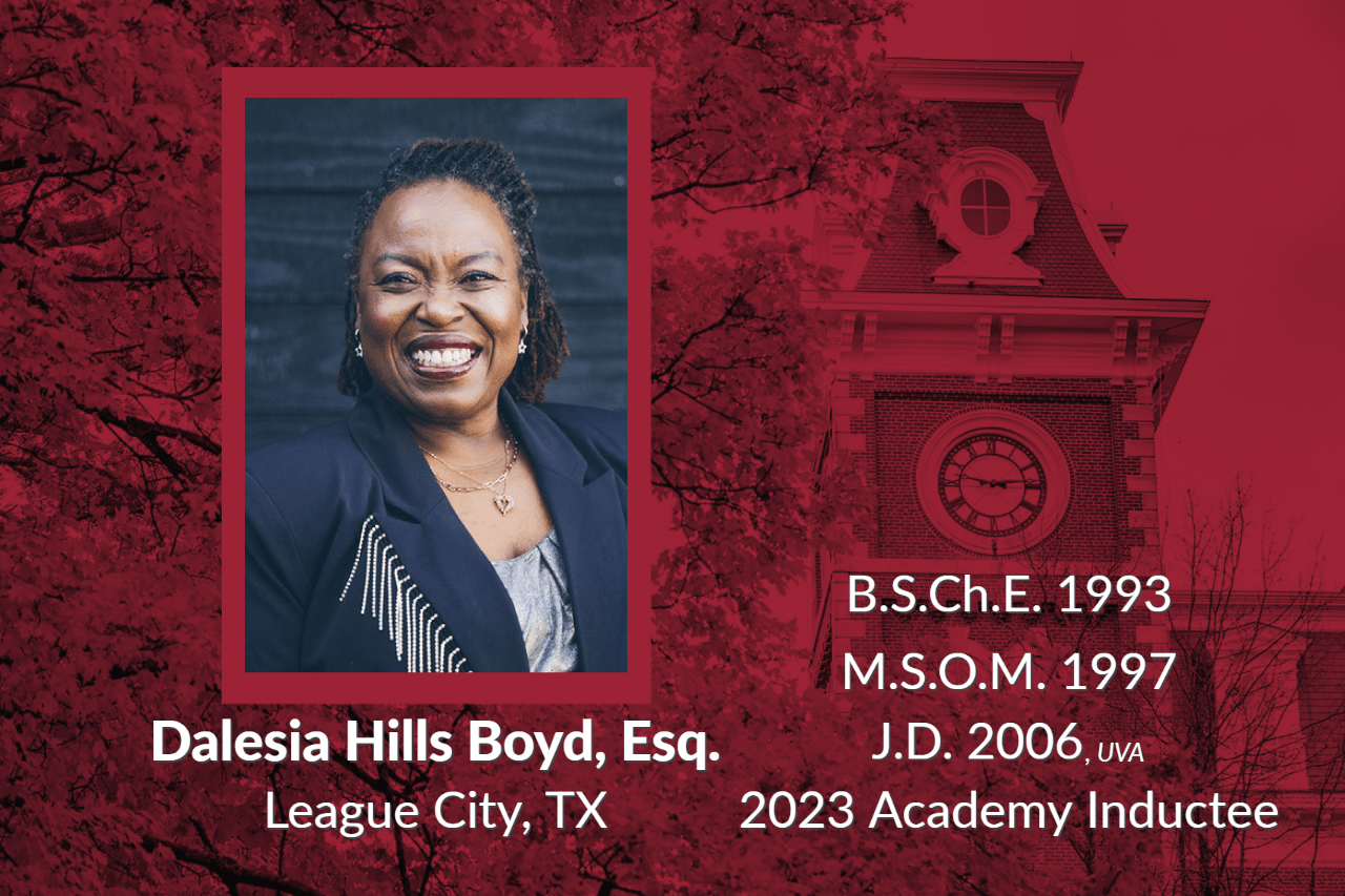 Dalesia Hills Boyd, B.S.1993, M.S. 1987 2023 Academy Inductee