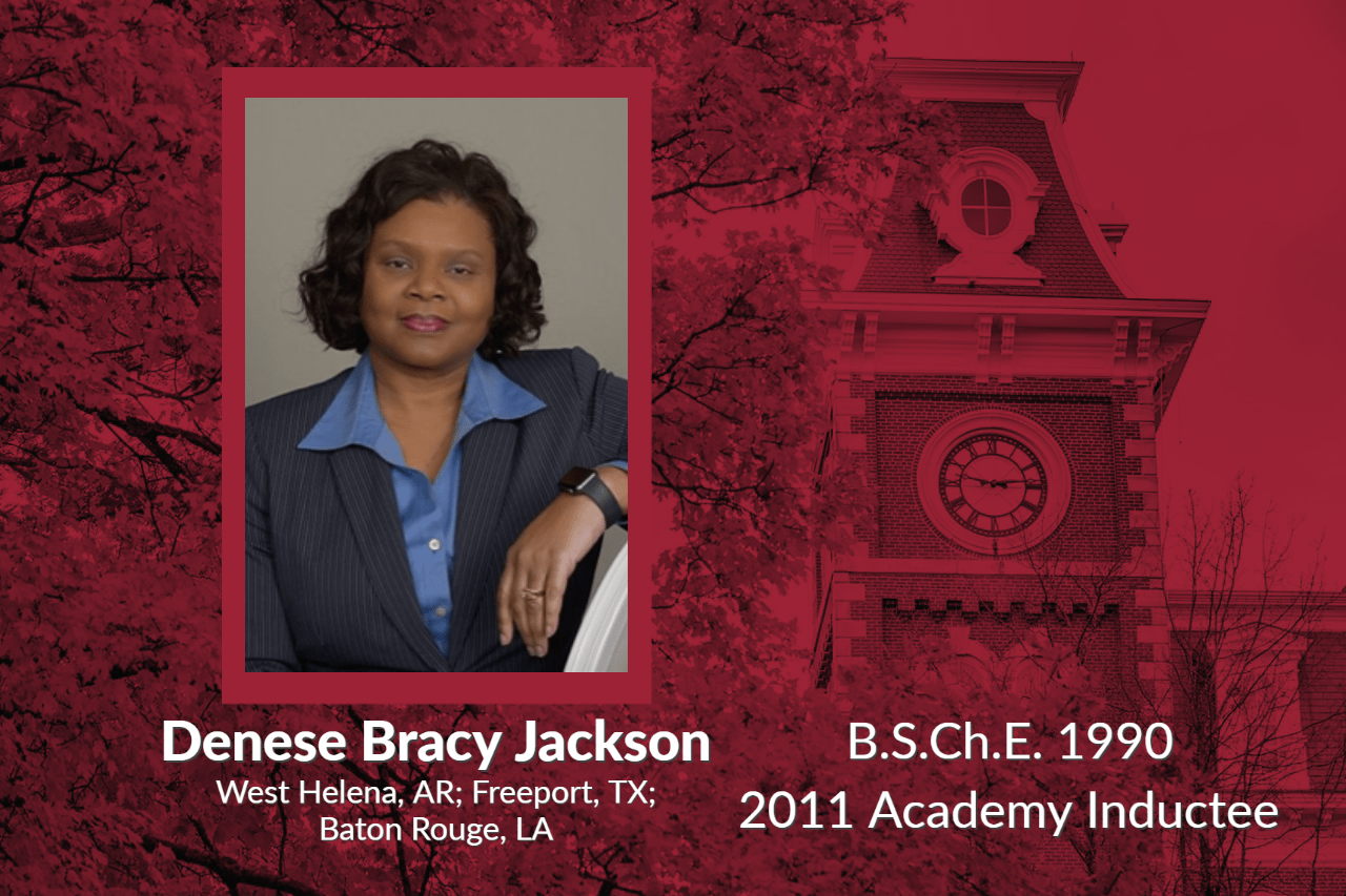 Denese Bracy Jackson. BSChE 1990, 2011 Inductee