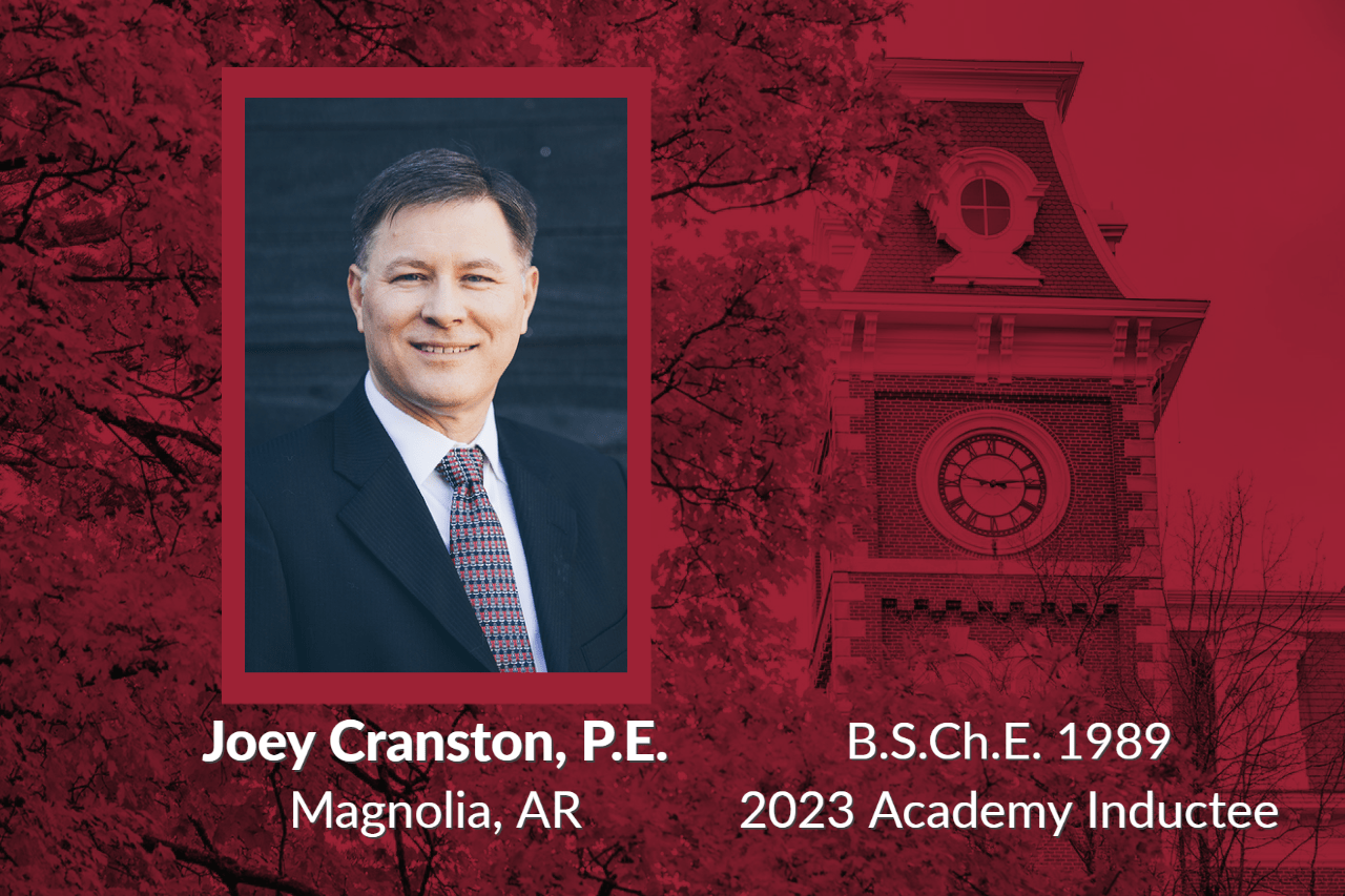 Joey Cranston, B.S.1989, 2023 Academy Inductee