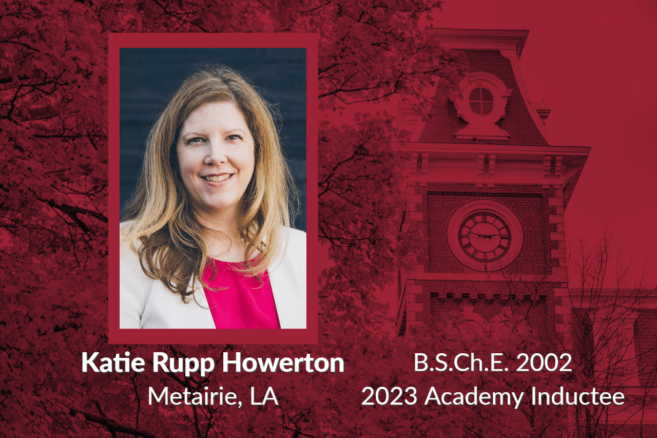 Katie Rupp Howerton, B.S.Ch.E. 2002, 2023 Academy Inductee