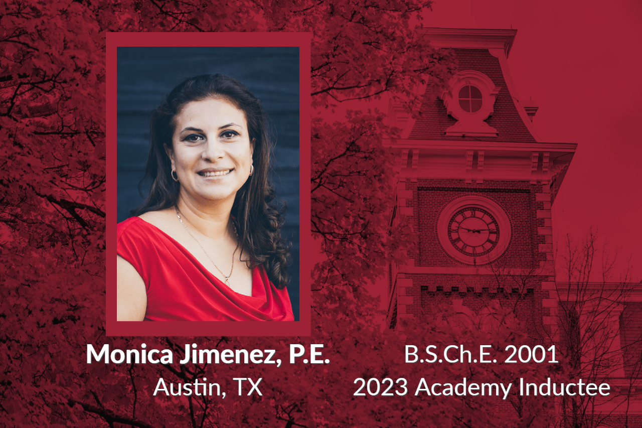 Monica Jimenez, B.S.Ch.E. 2001, 2023 Academy Inductee